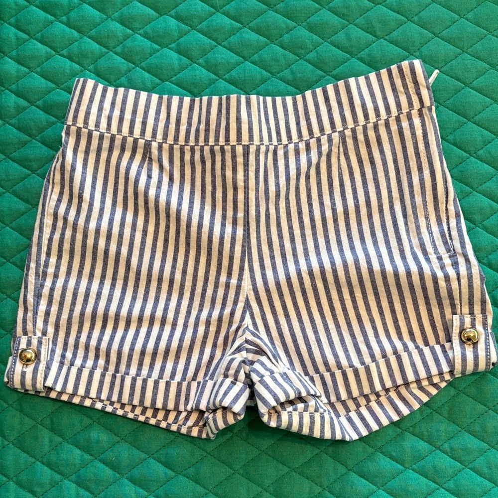 5 for $35- Janie and Jack Blue and White Striped Shorts